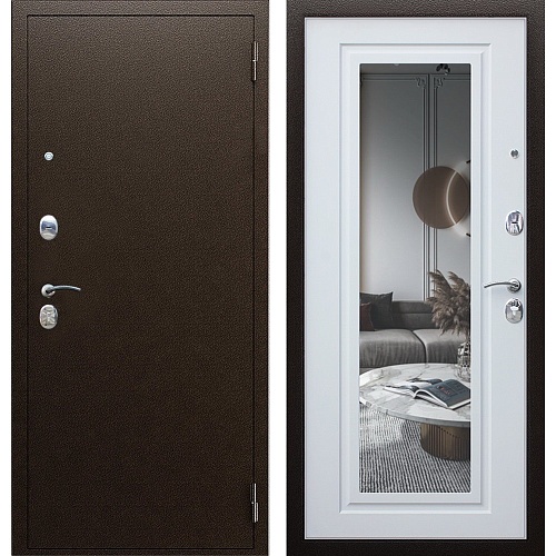 Входная дверь Комфорт с зеркалом