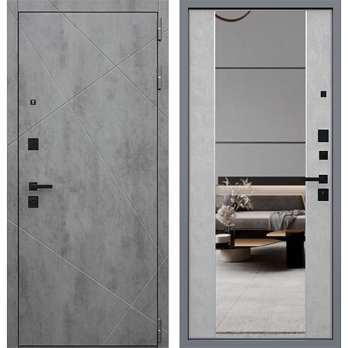 Входная дверь Дуэт Б с зеркалом